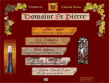 Tablet Screenshot of domaine-saintpierre.fr